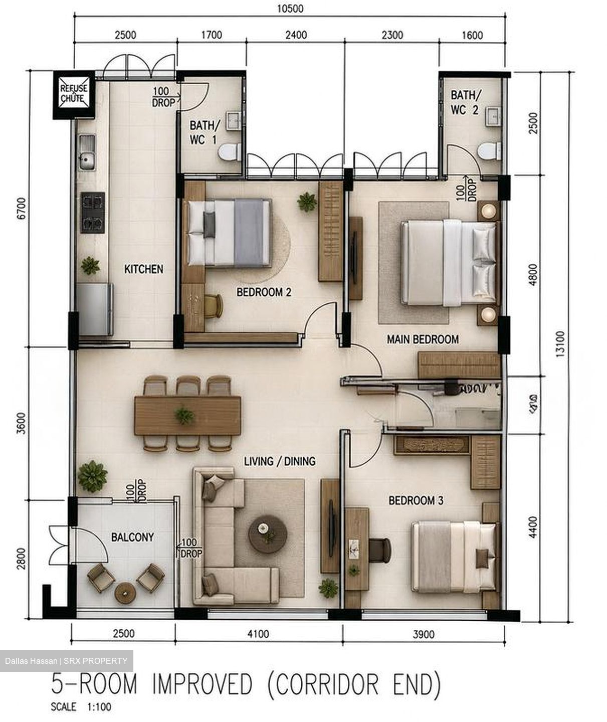Blk 331 Bukit Batok Street 33 (Bukit Batok), HDB 5 Rooms #553367751